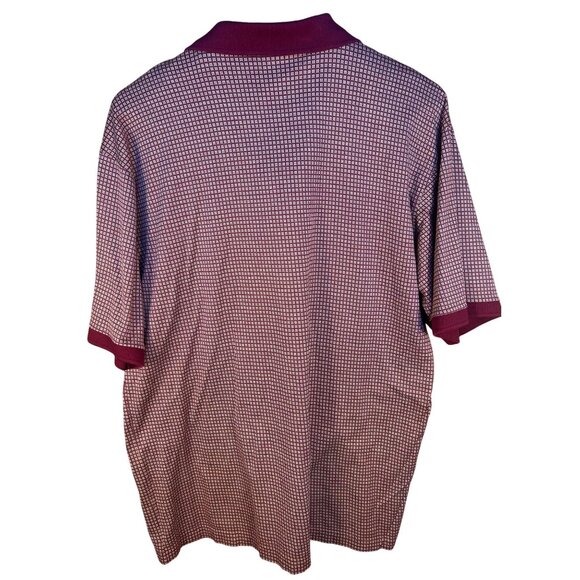 Masters Golf Clubhouse Collection Men's Polo Shirt L Burgundy Masters Golf Logo - Picture 3 of 7